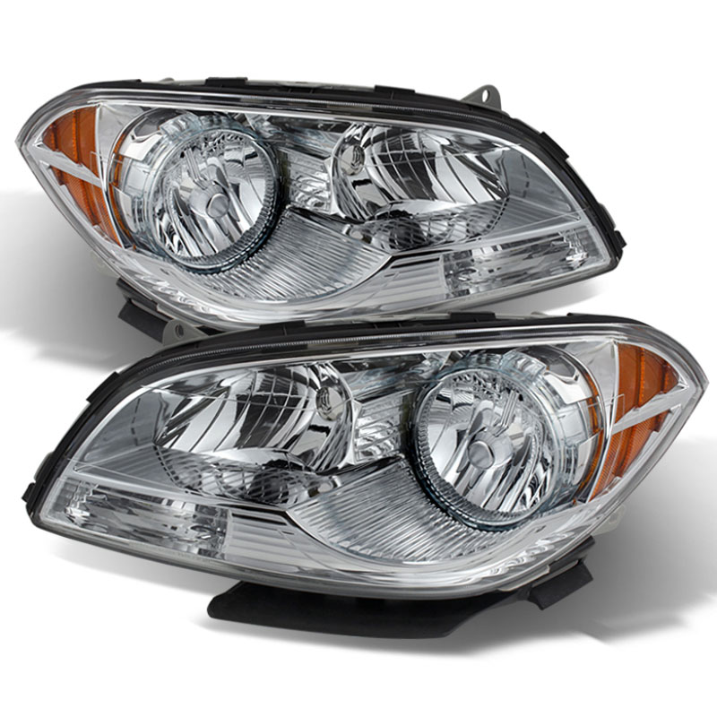 SPYDER 9026027 | Xtune Chevy Malibu 2008-2012 Crystal Headlights Chrome HD-JH-CMA08-AM-C; 2008-2012