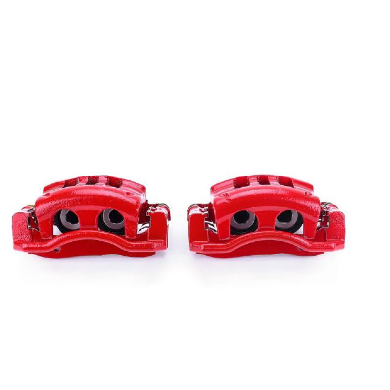 PowerStop s4840 | Power Stop 03-11 Ford Crown Victoria Front Red Calipers w/Brackets - Pair; 2003-2011