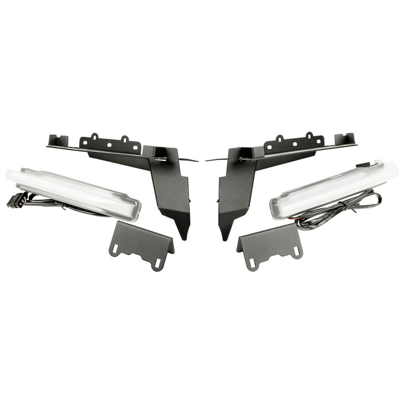 Rugged Ridge 11640.96 | Chop Brackets Front Fender 18-21 Jeep Wrangler JL/JT Rubicon w/ DRLs; 2018-2024