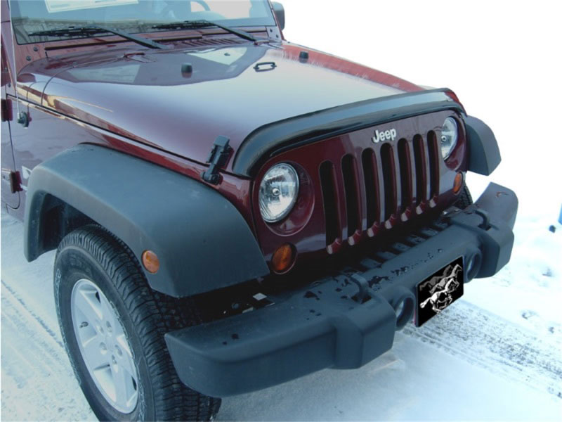 Stampede 2911-2 | 2007-2018 Jeep Wrangler(JK) Vigilante Premium Hood Protector - Smoke; 2007-2018