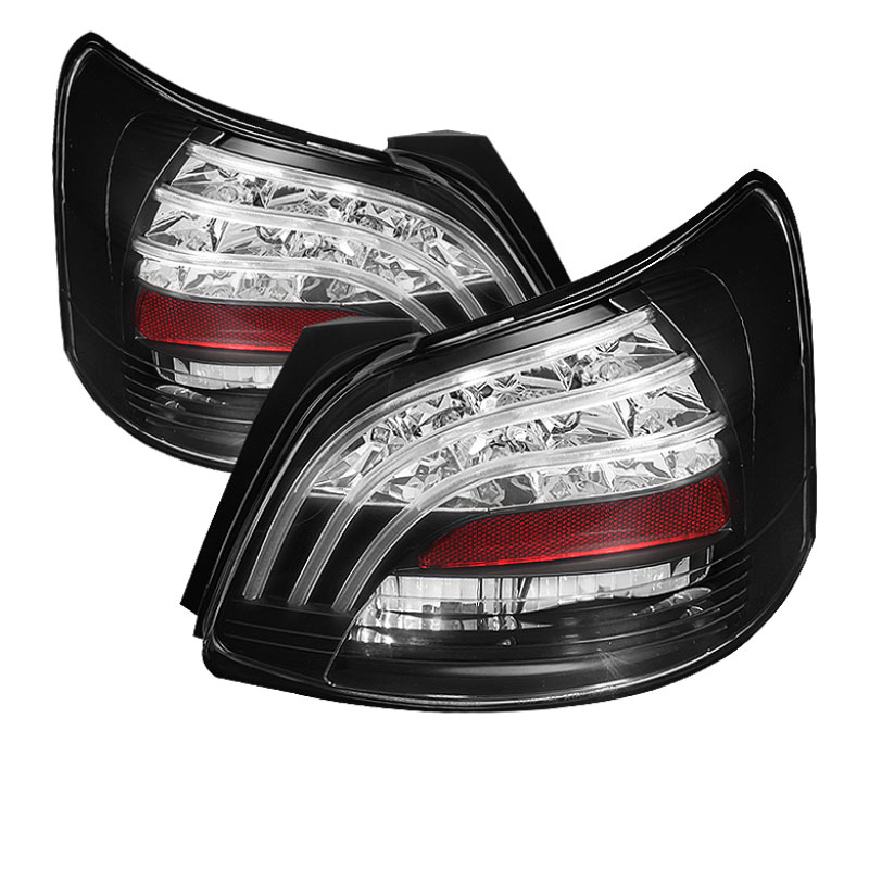 SPYDER 5037640 | Spyder Toyota Yaris 4Dr LED Tail Lights - Black - (ALT-YD-TYA074D-LED-BK); 2007-2009