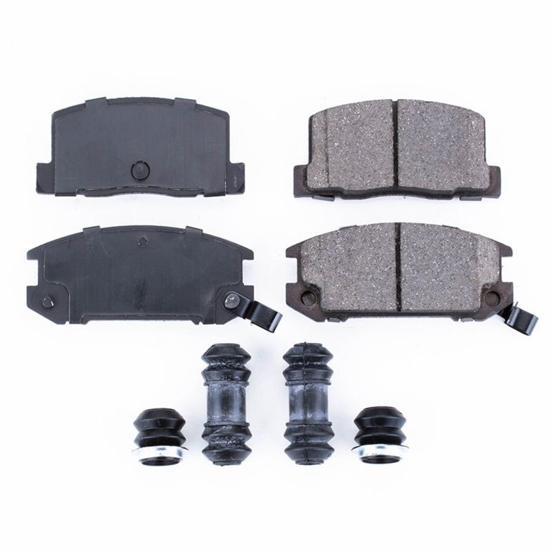 PowerStop 17657 | Power Stop 91-95 Toyota MR2 Rear Z17 Evolution Ceramic Brake Pads w/Hardware; 1991-1995