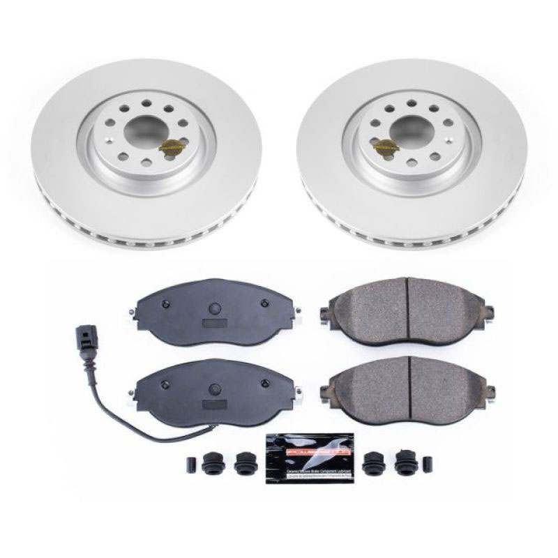 PowerStop crk7175 | Power Stop 12-17 Volkswagen CC Front Z23 Evolution Sport Coated Brake Kit; 2012-2017