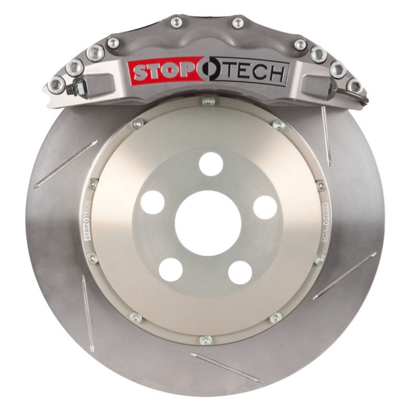 Stoptech 83.B38.6Q00.R1 | StopTech BMW M4 Big Brake Kit 6 Piston STR Street Calipers & 2-Piece No Coating Slotted Rotors, Front; 2015-2020