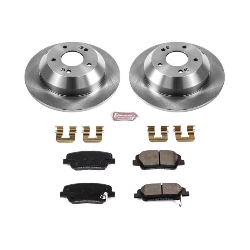 PowerStop koe7507 | Power Stop 10-18 Hyundai Santa Fe Rear Autospecialty Brake Kit; 2010-2018