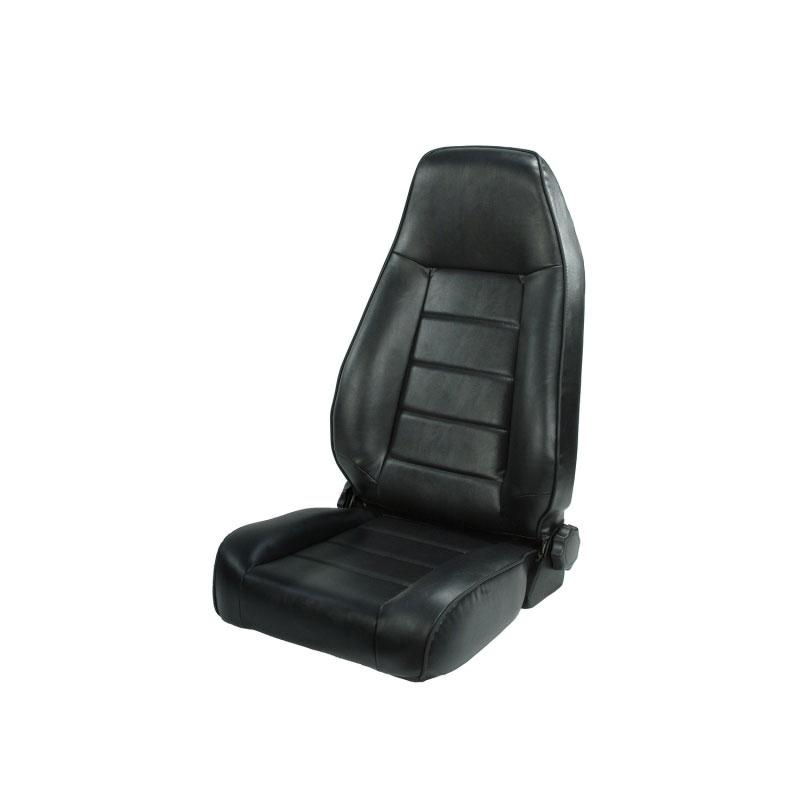 Rugged Ridge 13402.01 | High-Back Front Seat Reclinable Black 76-02 CJ&Wrangle; 1976-2002