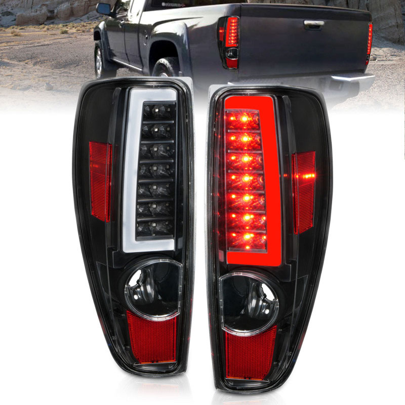 ANZO 311382 | 2004-2012 Chevrolet Colorado/ GMC Canyon LED Tail Lights w/ Light Bar Black Housing; 2004-2012