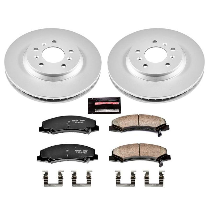 PowerStop crk1437 | Power Stop 06-11 Buick Lucerne Front Z17 Evolution Geomet Coated Brake Kit; 2006-2011