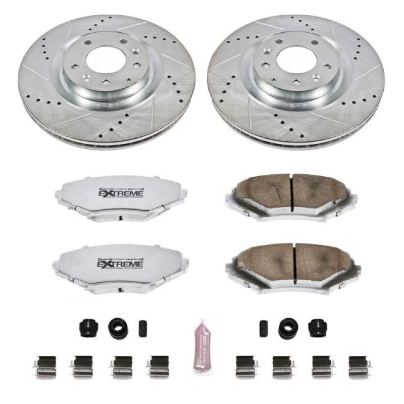 PowerStop k3026-26 | Power Stop 04-11 Mazda RX-8 Front Z26 Street Warrior Brake Kit; 2004-2011