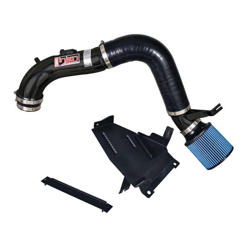 Injen SP1575BLK | Cold Air Intake Honda Civic Si 2.4L Tuned Cold Air Intake with MR Technology, Relocate Battery Tray, Super NanoWeb Dry Filter, Black; 2012-2015