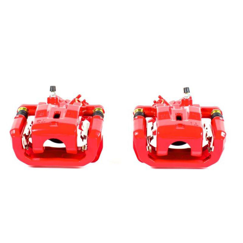 PowerStop s2992 | Power Stop 04-10 Mazda RX-8 Rear Red Calipers w/Brackets - Pair; 2004-2010