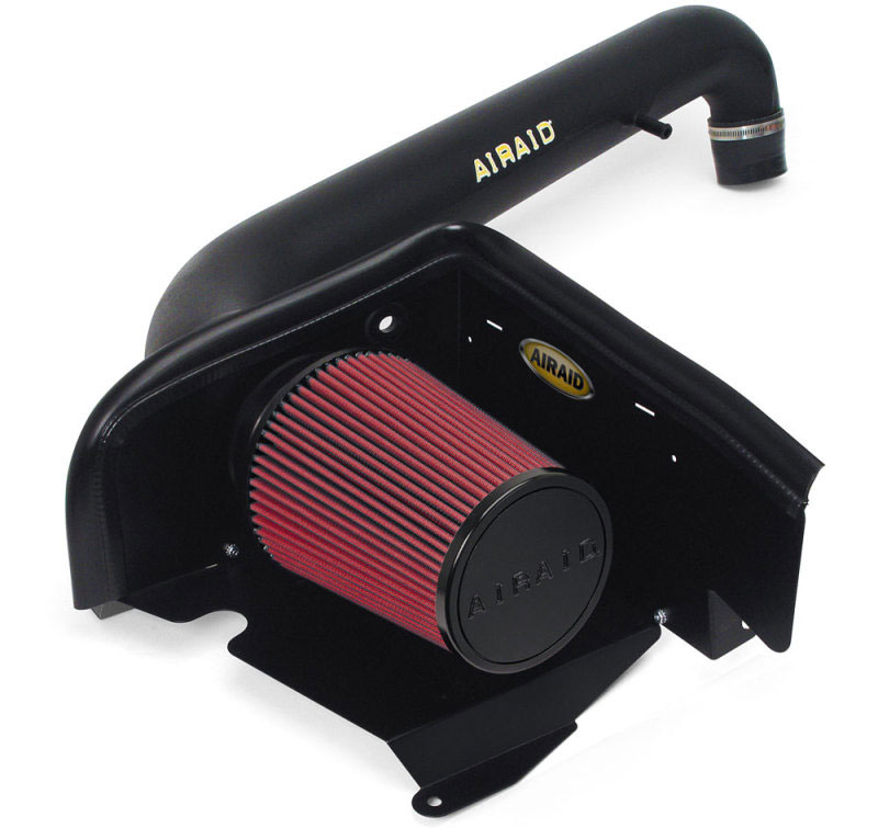 Airaid 311-158 | 97-06 Jeep Wrangler TJ 4.0L CAD Intake System w/ Tube (Dry / Red Media); 1997-2006