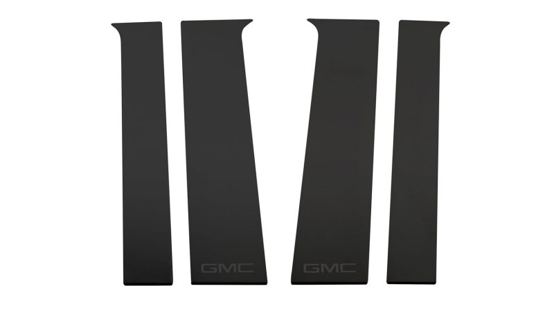 Putco 402671bpgm-2 | 2020 GMC Sierra HD - GMC Etching - Crew Cab / Dbl Cab (6pcs) Black Platinum Pillar Posts; 2020-2022