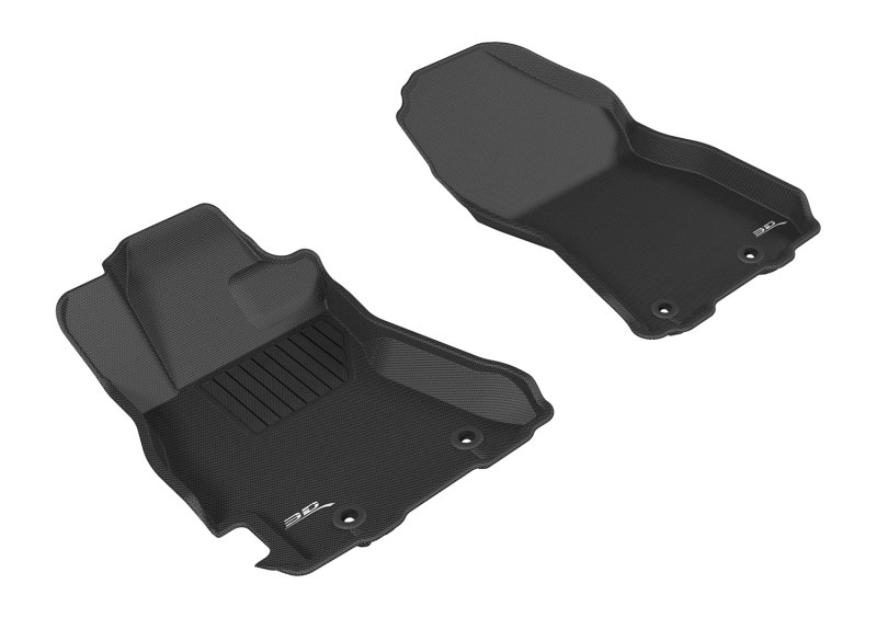 3D Maxpider l1sb01311509 | 3D MAXpider 2015-2019 Subaru Legacy/Outback Kagu 1st Row Floormat - Black; 2015-2019