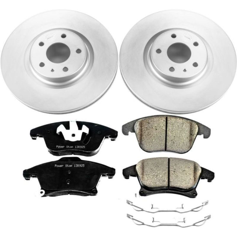 PowerStop crk6816 | Power Stop 13-19 Ford Fusion Front Z17 Evolution Geomet Coated Brake Kit; 2013-2019