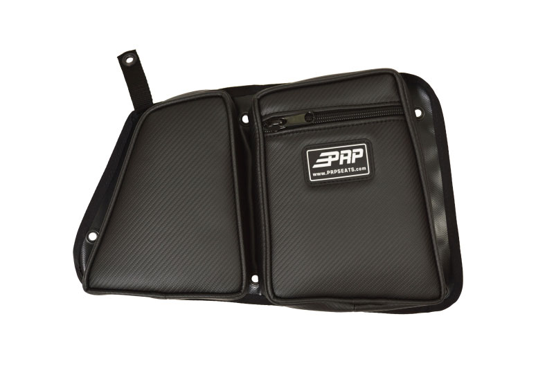 PRP Seats e41-210 | PRP Polaris RZR Rear Door Bag with Knee Pad for Polaris RZR/(Passenger Side)- Black; 2014-2022