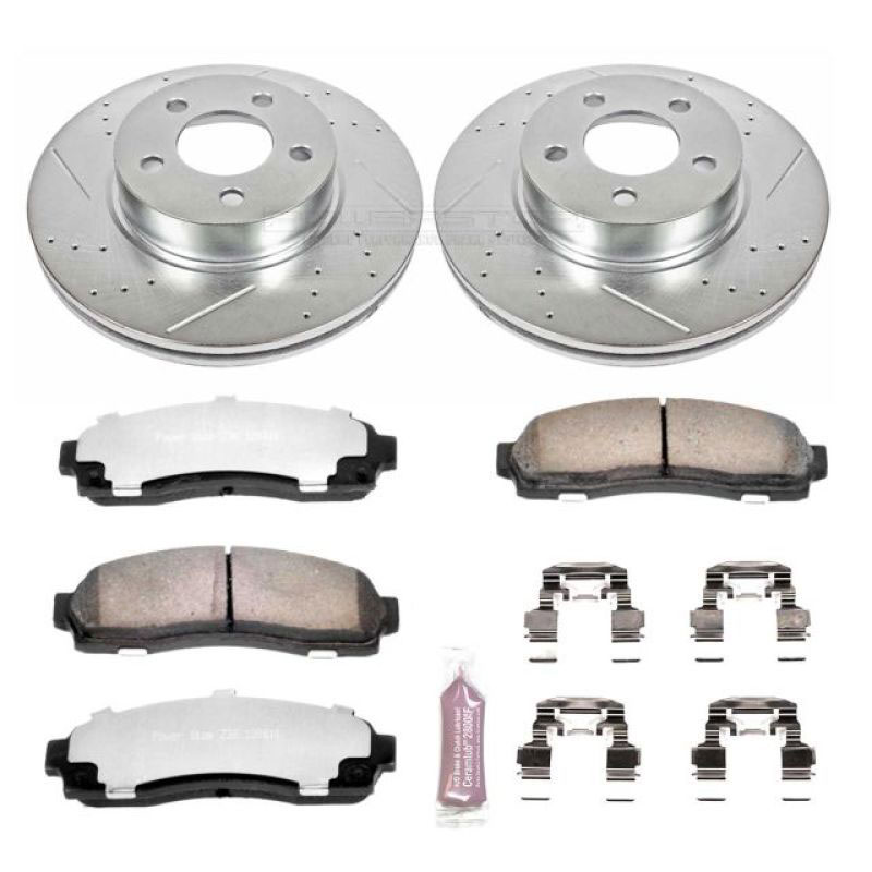 PowerStop k1923-36 | Power Stop 01-03 Ford Explorer Sport Front Z36 Truck & Tow Brake Kit; 2001-2003