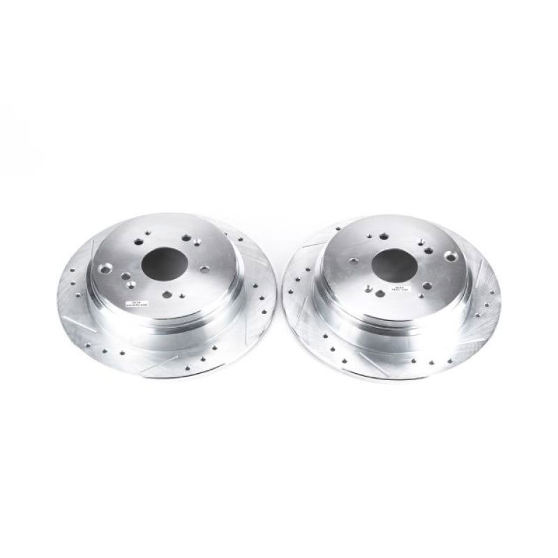 PowerStop jbr988xpr | Power Stop 02-04 Honda Odyssey Rear Evolution Drilled & Slotted Rotors - Pair; 2002-2004