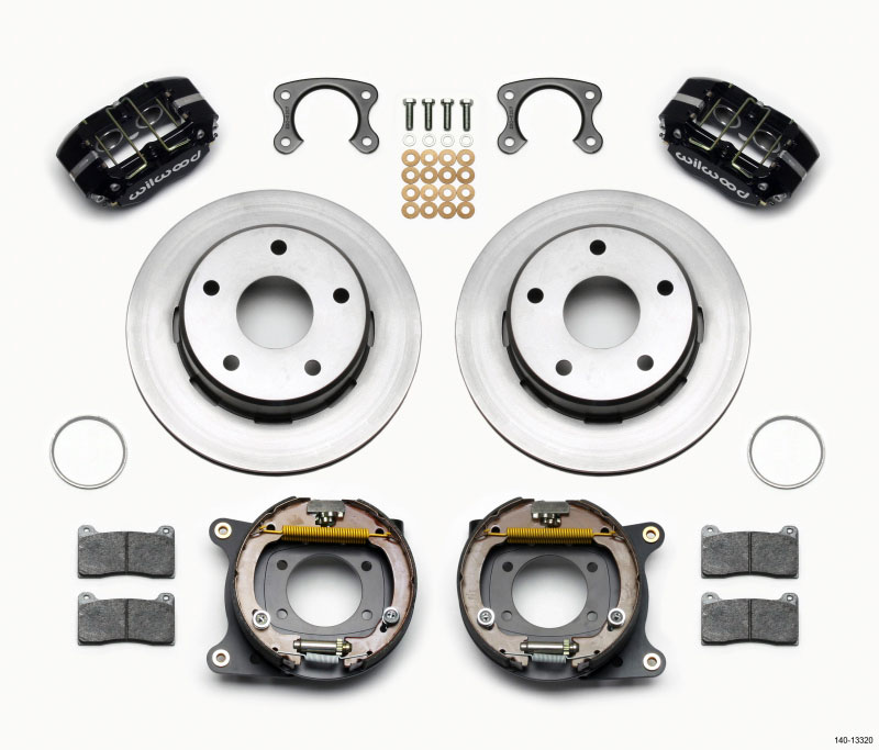 Wilwood 140-13320 | Dynapro Lug Mount P/S Park Brake Kit Small Ford 2.36in Off Bronco 5 x 5.50; 1965-1977