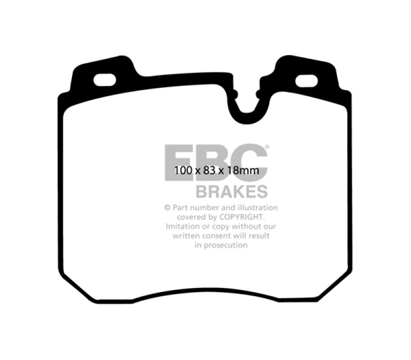 EBC dp3886c | 90-95 BMW 750iL 5.0 (E32) Redstuff Front Brake Pads; 1990-1995