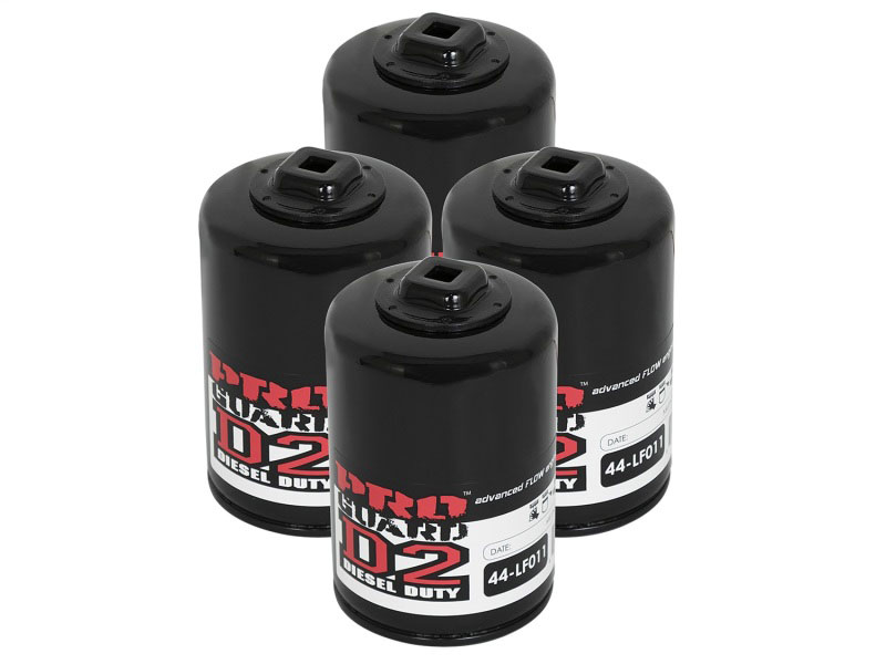 aFe 44-LF011-MB | Pro GUARD D2 Oil Filter 99-05 GM Gas Trucks V8 4.8L/5.3L/6.0L (4 Pack); 1999-2005