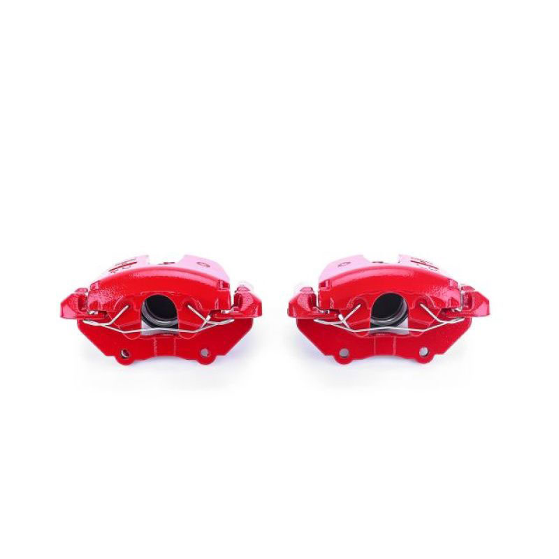 PowerStop s2942e | Power Stop 08-09 Mazda 3 Front Red Calipers w/Brackets - Pair; 2008-2009