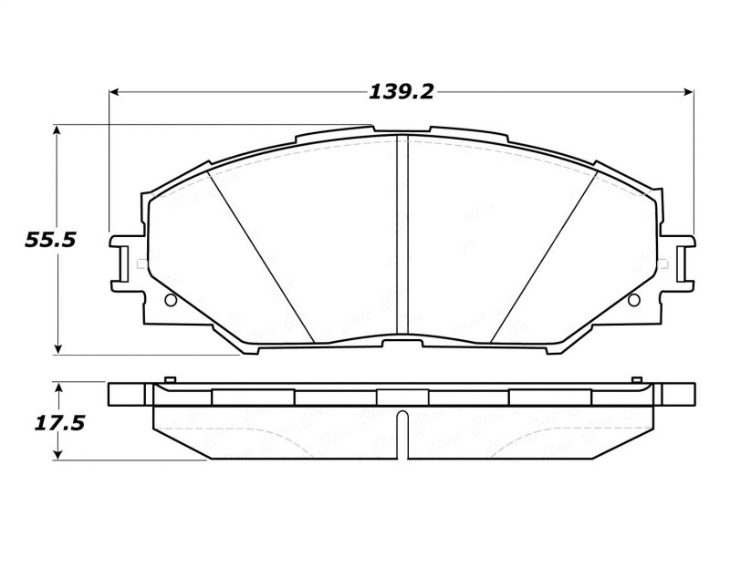 Stoptech 308.12100 | StopTech Street Brake Pads Pontiac Vibe, Front; 2009-2010