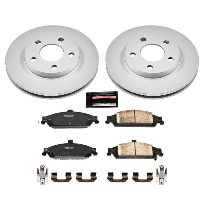 PowerStop crk1551 | Power Stop 04-05 Chevrolet Classic Front Z17 Evolution Geomet Coated Brake Kit; 2004-2005