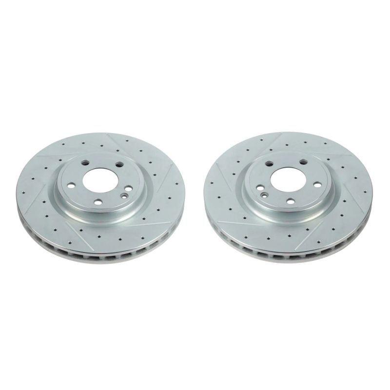 PowerStop ebr1487xpr | Power Stop 17-19 Infiniti QX30 Front Evolution Drilled & Slotted Rotors - Pair