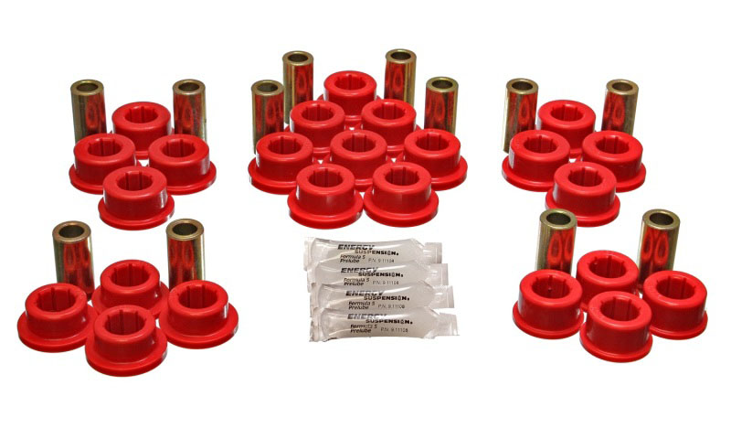 Energy Suspension 8.3127r | 87-92 Toyota Supra Red Rear Control Arm Bushing Set; 1987-1992