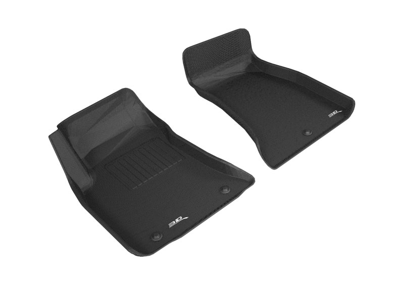 3D Maxpider l1dg02611509 | 3D MAXpider 2015-2020 Dodge Challenger Rwd Kagu 1st Row Floormat - Black; 2015-2020