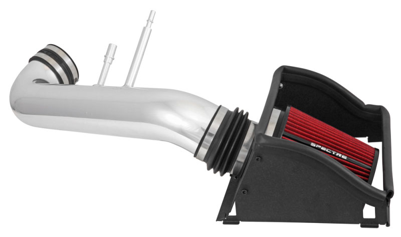 Spectre 9033 | 15-18 Ford F150 V8-5.0L F/I Air Intake Kit - Polished w/Red Filter; 2015-2018