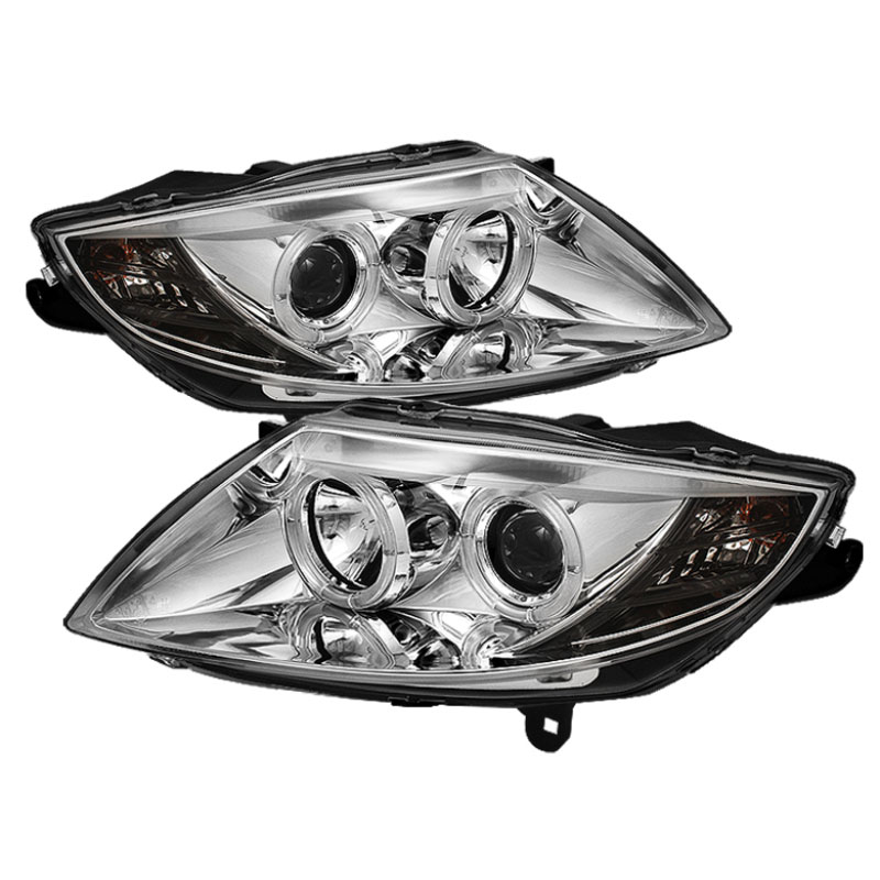 SPYDER 5029683 | Spyder BMW Z4 ( HID Type ) Halo Projector Headlights - Chrome - (PRO-YD-BMWZ403-HID-C); 2003-2008