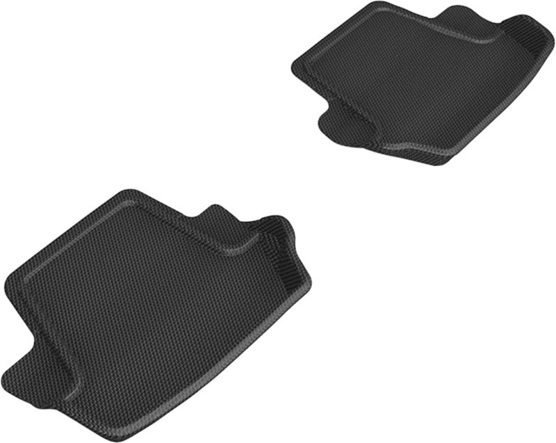 3D Maxpider l1po02121509 | 3D MAXpider 20-24 Porsche 911 Carrera/Convertible/S/4/4S (992) Kagu 2nd Row Floormat - Black; 2020-2024