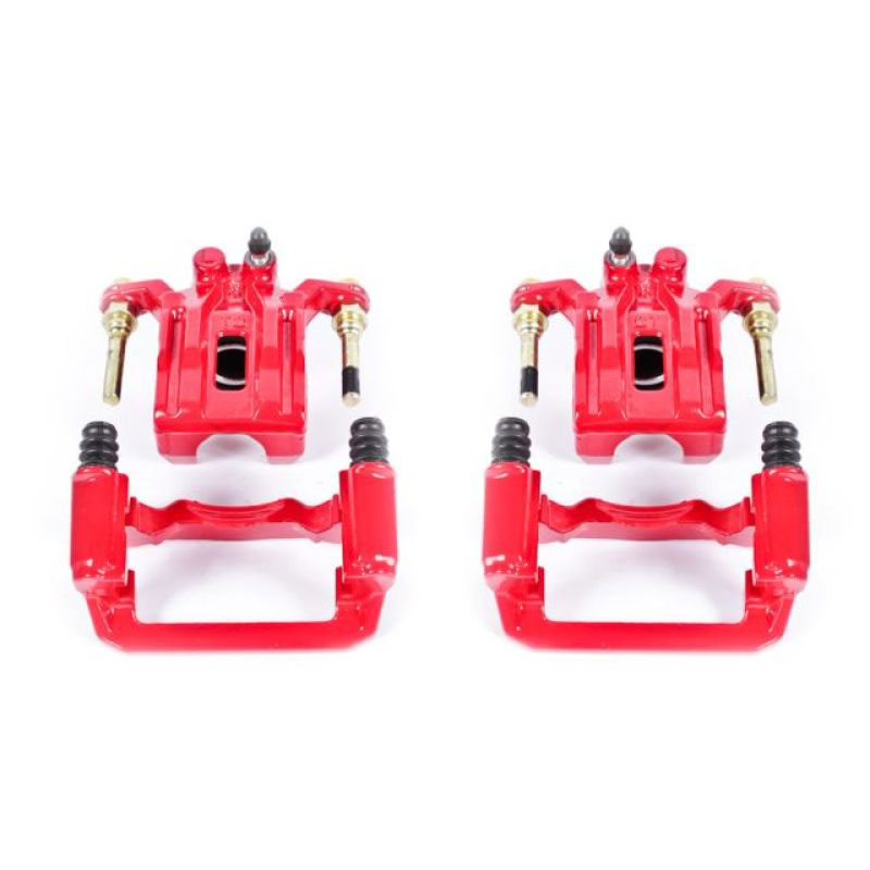 PowerStop s2994 | Power Stop 05-18 Nissan Frontier Rear Red Calipers w/Brackets - Pair; 2005-2018