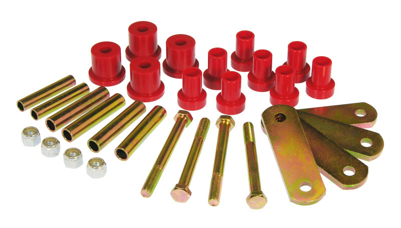 Prothane 4-1012 | 63-72 Chrysler A Body HD Spring & Shackles Bushings - Red; 1963-1972