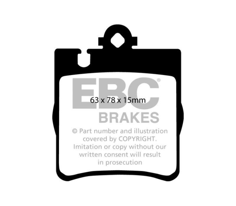 EBC ud873 | 00 Mercedes-Benz CLK430 4.3 Ultimax2 Rear Brake Pads