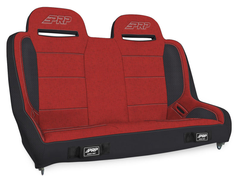 PRP Seats a9240-47-72 | PRP Jeep Wrangler JKU/JLU Elite Series Rear Bench- Red; 2006-2018