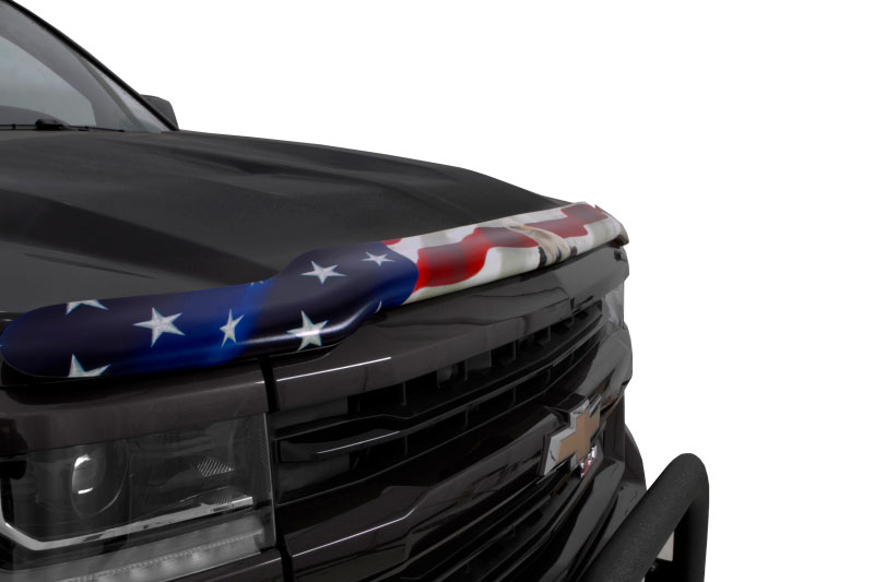 Stampede 2060-30 | 2019 Chevy Silverado 1500 Specialty Vigilante Premium Hood Protector - Flag; 2019-2022