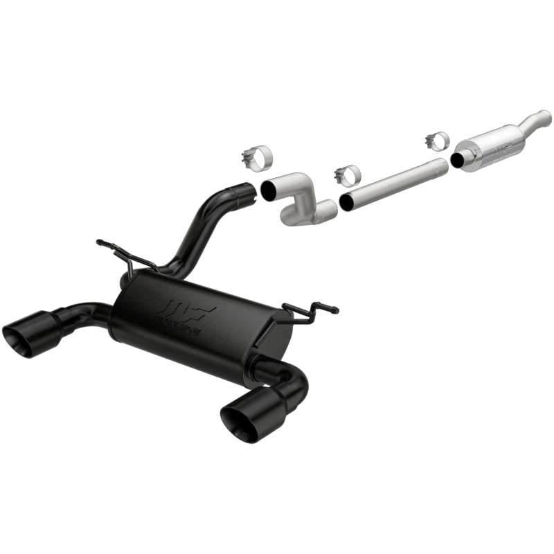 Magnaflow 19417 | Magnaflo Jeep Wrangler JL Exhaust System MF Series Black Tips; 2018-2024