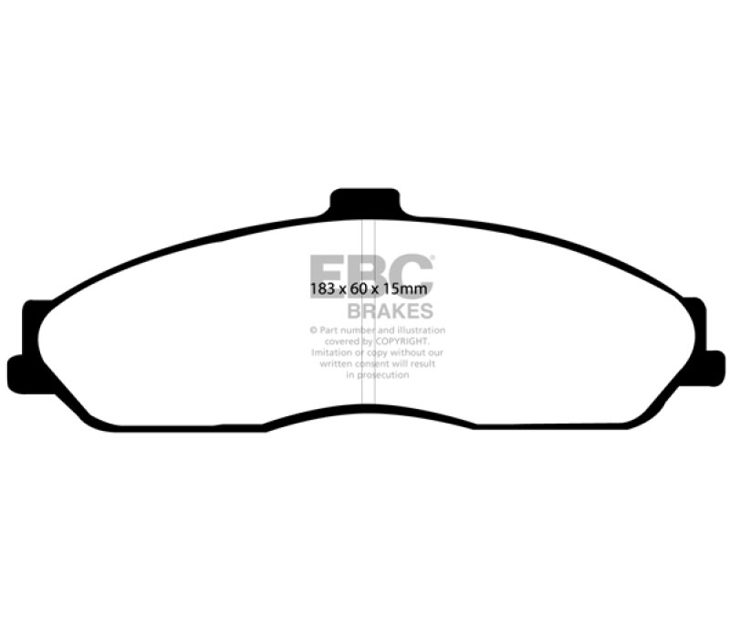 EBC dp21162 | 03-04 Cadillac XLR 4.6 Greenstuff Front Brake Pads; 2003-2004