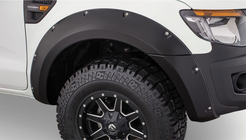 Bushwacker 20089-02 | 11-15 Ford Ranger T6 Pocket Style Flares 2pc - Black; 2011-2015