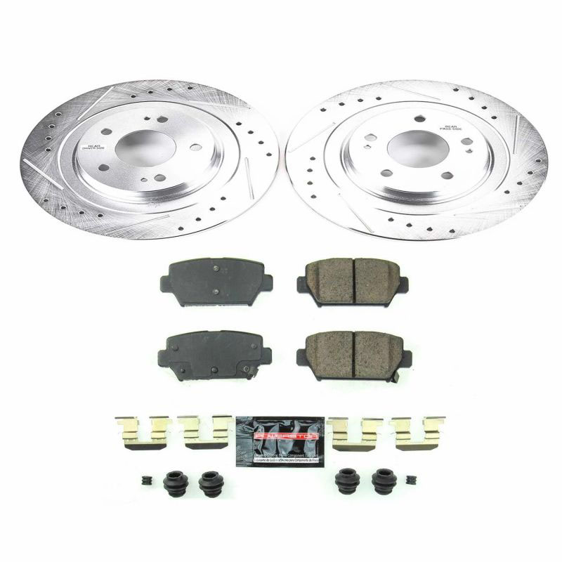 PowerStop k8434 | Power Stop 2018 Mitsubishi Eclipse Cross Rear Z23 Evolution Sport Brake Kit; 2018-2018