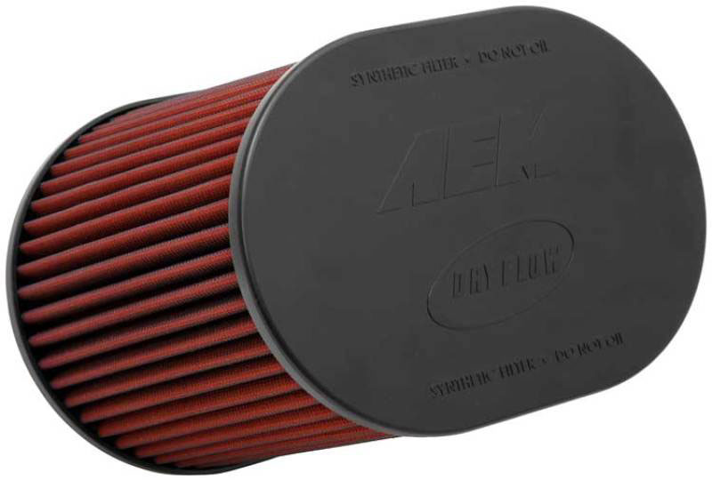 AEM Induction 212259dk | AEM 4.00 inch Dryflow Air Filter Oval 9.00 inch Element