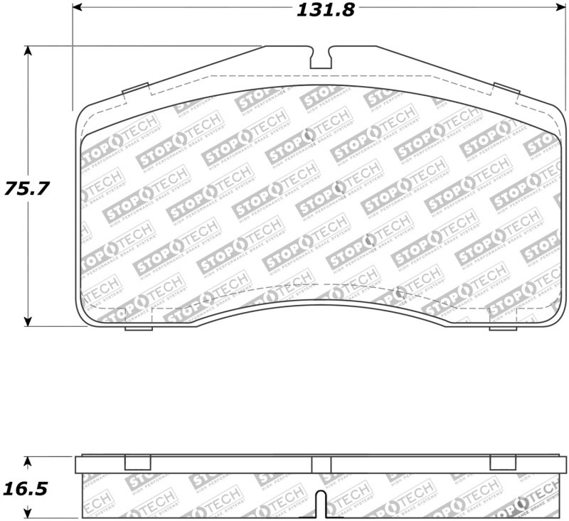 Stoptech 308.05940 | StopTech Street Brake Pads Porsche 928, Front; 1993-1995