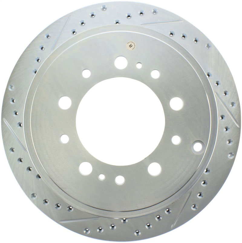 Stoptech 227.44157R | StopTech Toyota Sequoia Select Sport Drilled/Slotted Rotor, Rear Right; 2008-2016