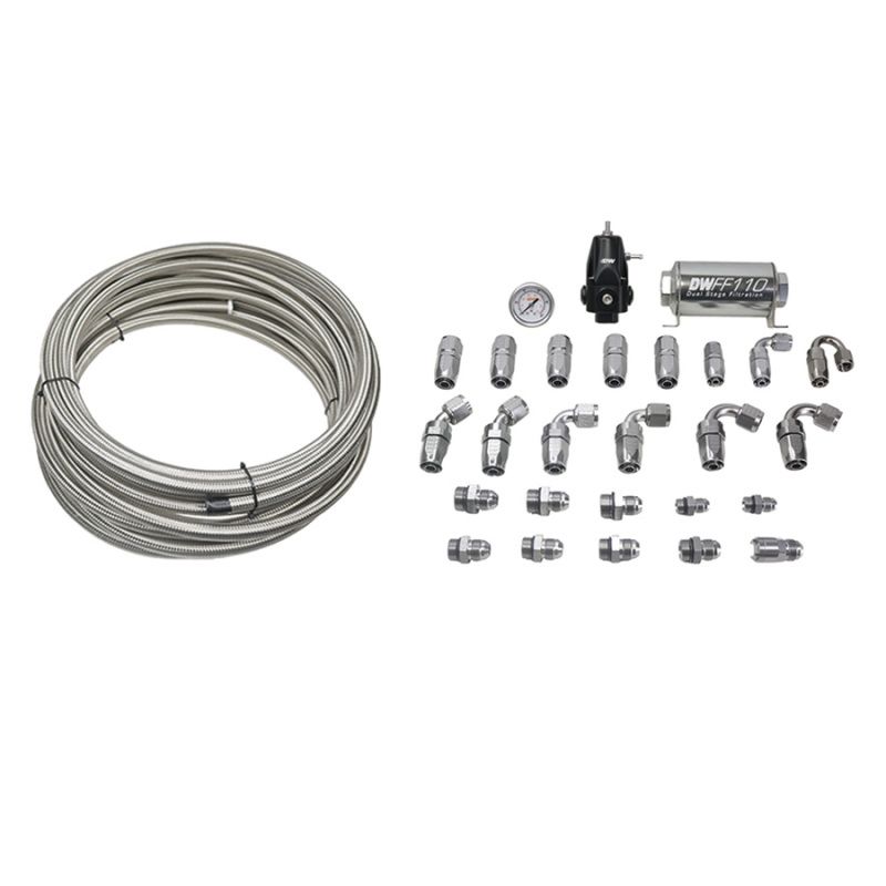 DeatschWerks 6620 | 16-19 Cadillac CTS-V X2 Series Pump Module -8AN Feed w/ -6AN Return PTFE Plumbing Kit; 2016-2019