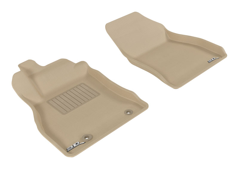 3D Maxpider l1ns06411502 | 3D MAXpider 2011-2018 Nissan Juke Kagu 1st Row Floormat - Tan; 2011-2018