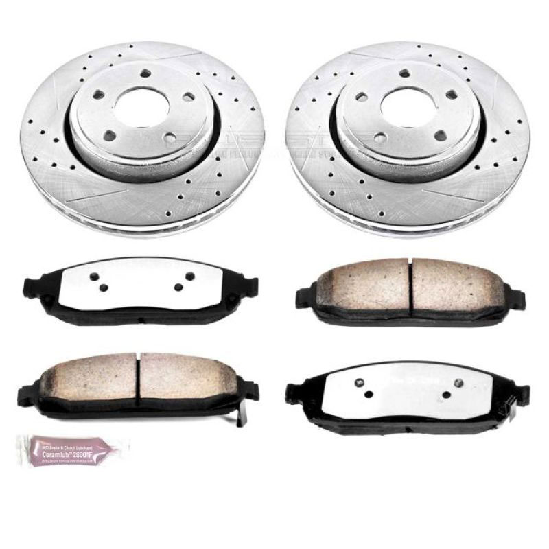 PowerStop k2219-36 | Power Stop 06-10 Jeep Commander Front Z36 Truck & Tow Brake Kit; 2006-2010