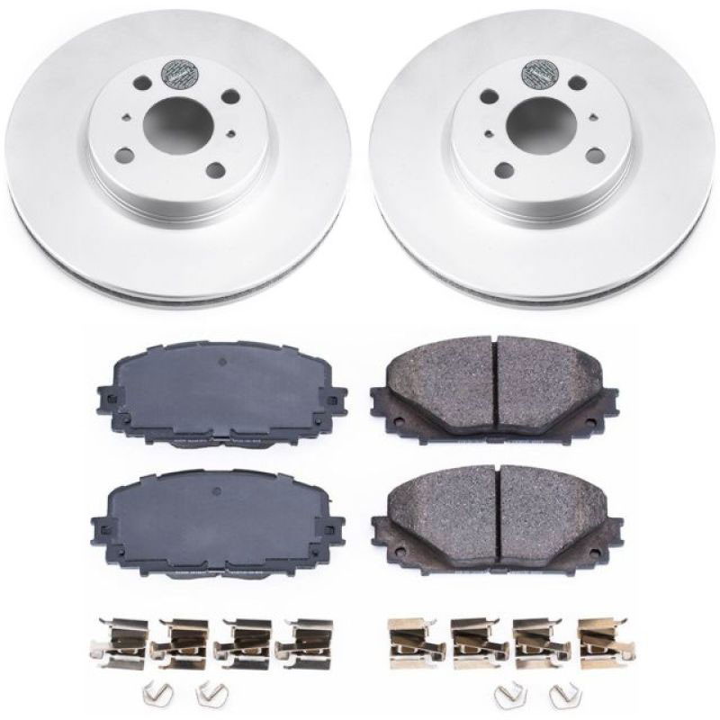 PowerStop crk6104 | Power Stop 12-18 Toyota Yaris Front Z17 Evolution Geomet Coated Brake Kit; 2012-2018